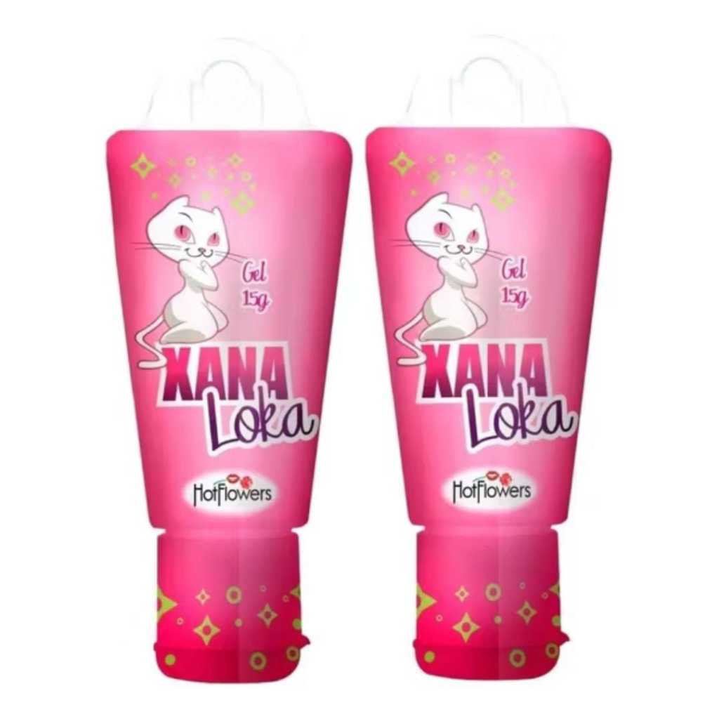 Kit Gel Lubrificante Xana Loka Esquenta Esfria Vibra E Lubrifica Hot