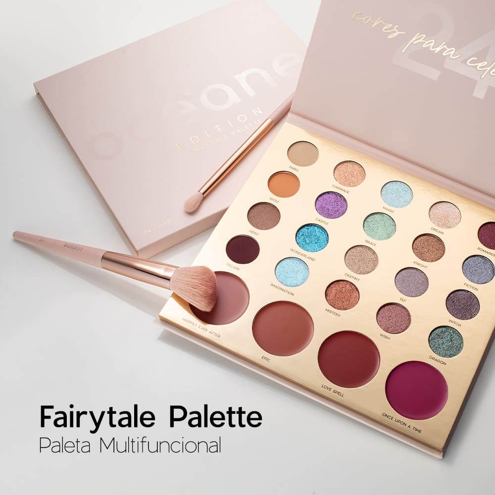 Kit Paleta Multifuncional Fairytale Batom Nude Océane Edition 2