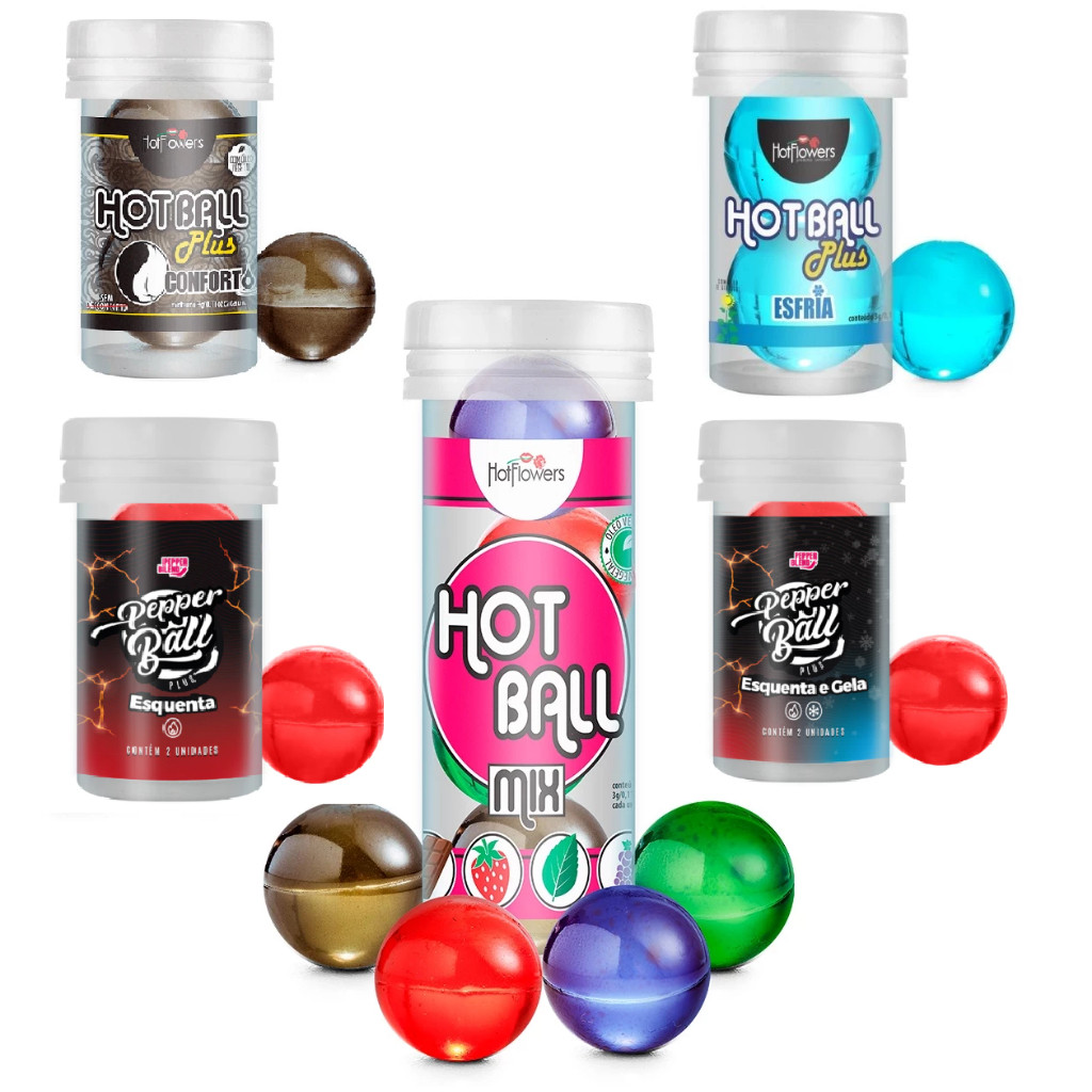 Kit Bolinhas Lubrificantes Sex Shop Hot Ball Shopee Brasil