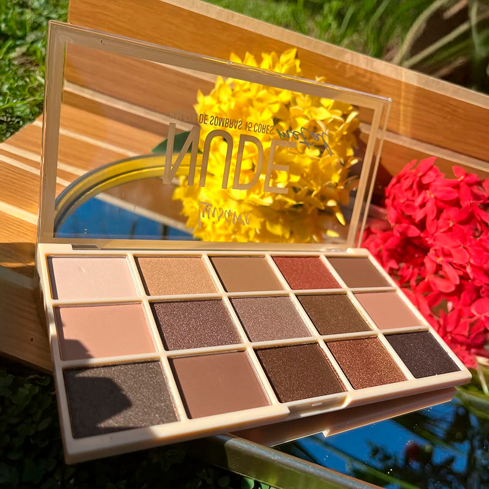 Paleta De Sombras 15 Cores Nude Metal Luisance Shopee Brasil