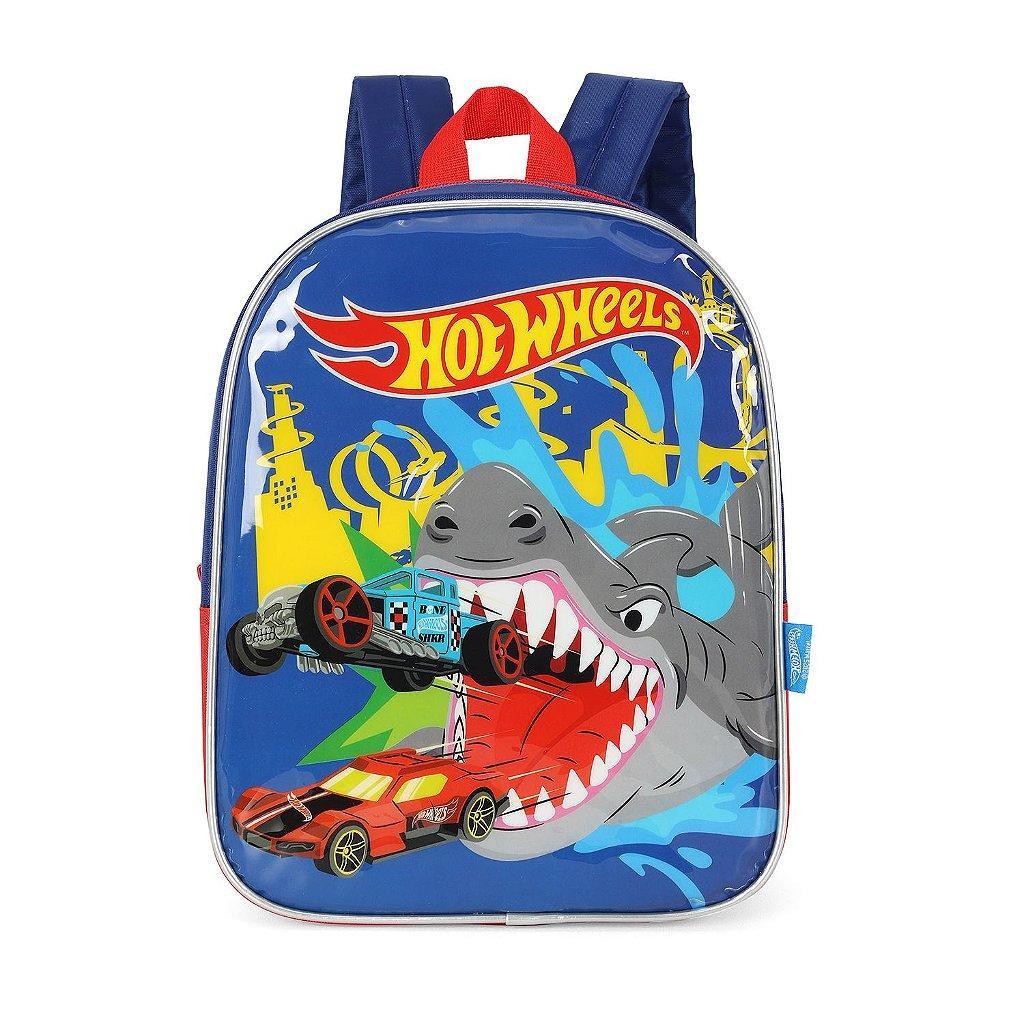 Mochila De Costas Luxcel Hot Wheels Petit Azul Shopee Brasil