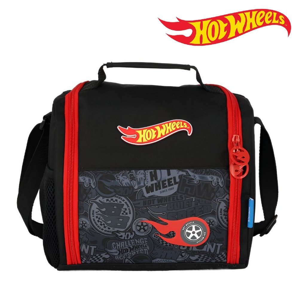 Lancheira Termica Transversal Hot Wheels Veloz Luxcel Shopee Brasil
