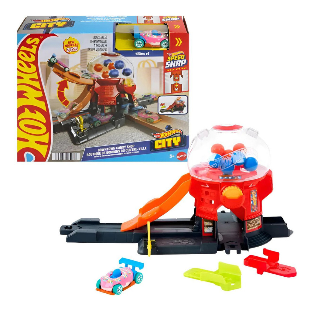 Hot Wheels City Pista Loja De Doces Da Cidade Mattel Jbm Shopee