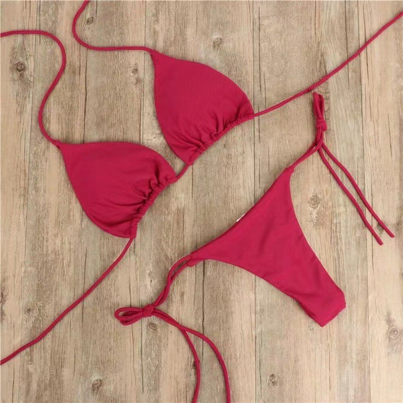 Conjunto de Lingerie Biquíni Sexy Maiô de Duas Peças Erótico