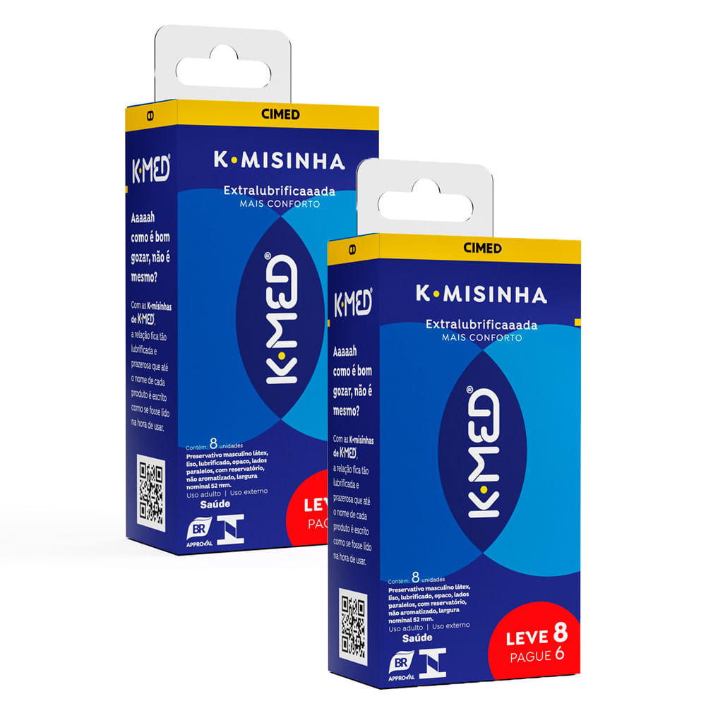 Kit 2 K Misinha K Med Preservativo Extralubrificada Sex Education Leve