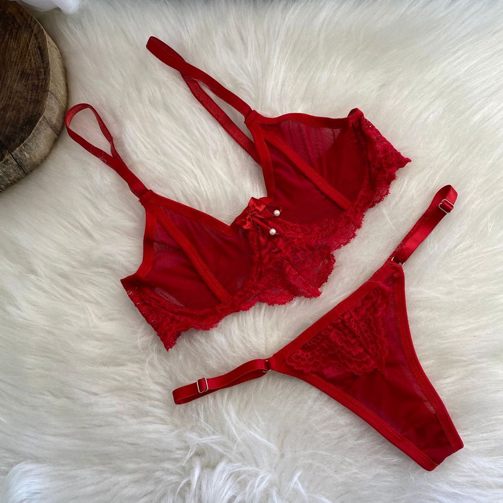 Lingerie Plus Size Tule Transparente Conjunto Sexy Al As Regulagem