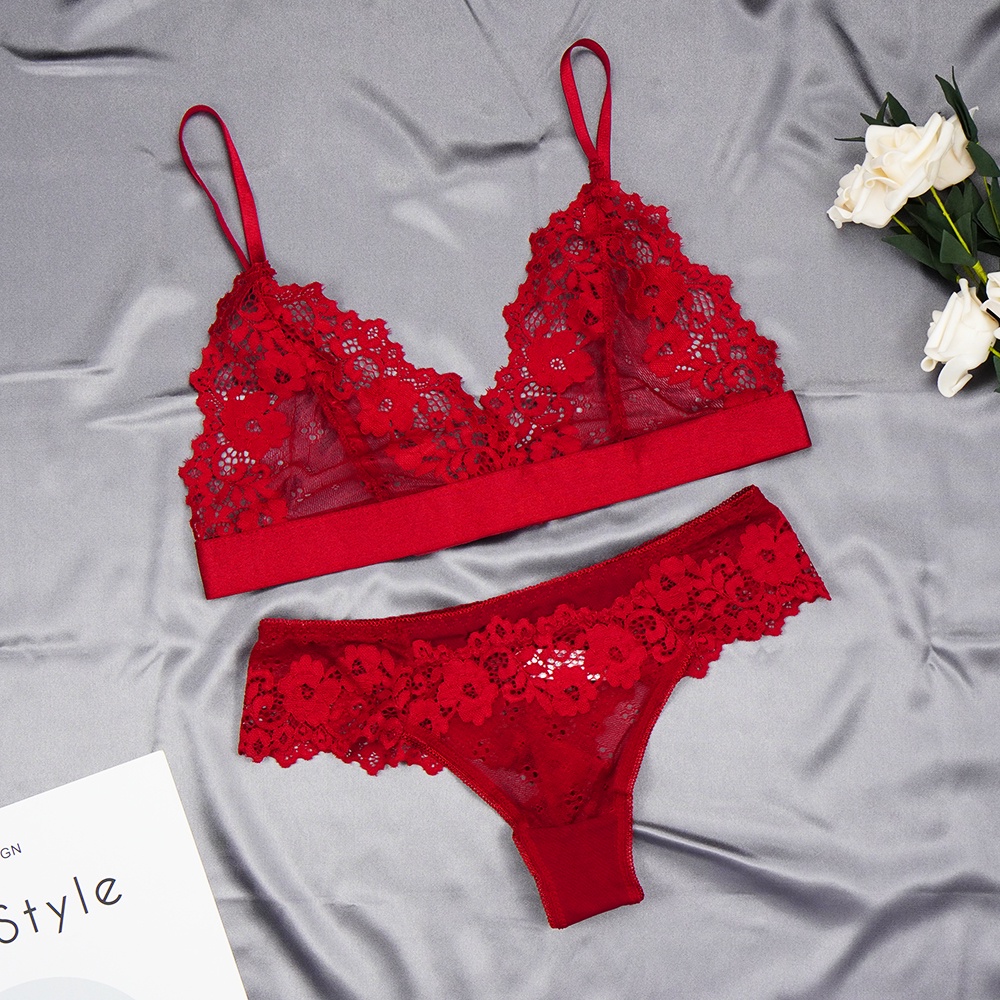 ZXYOUPING Conjunto De Calcinha De Soutien De Renda Sexy Lingerie