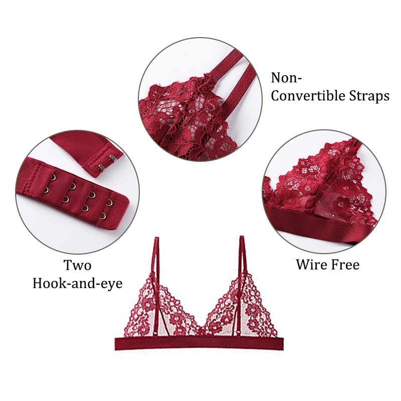 ZXYOUPING Conjunto De Calcinha De Soutien De Renda Sexy Lingerie