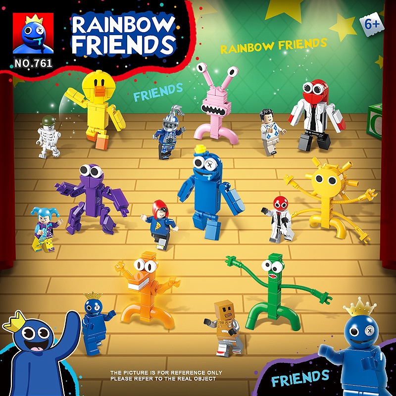 Pcs Set Roblox Rainbow Friends Building Block Toy Figura Modelo Para