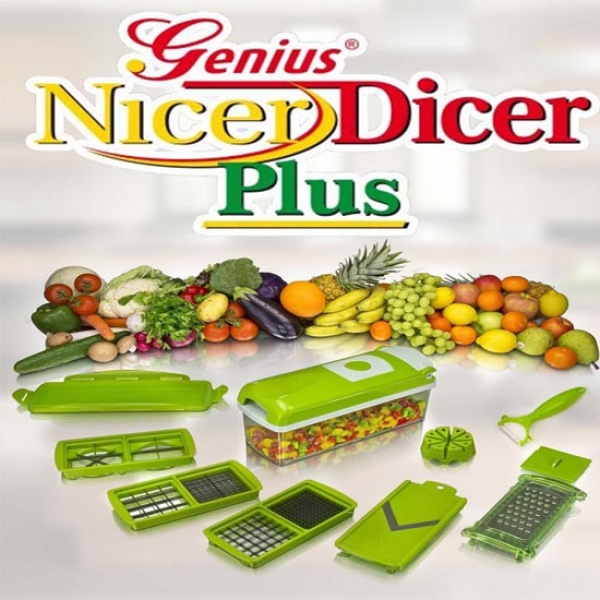 Nicer Dicer Plus Cortador Fatiador De Legumes Frutas Verduras Shopee