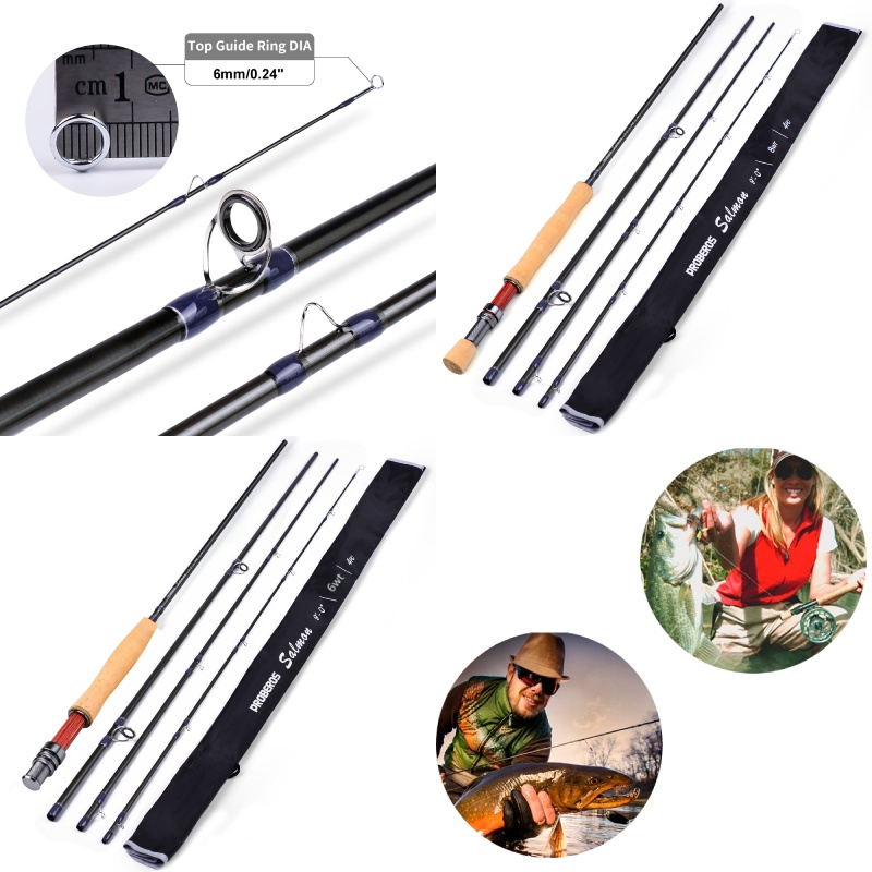 Proberos Stream Fly Rod 9ft 2 7m Vara De Pesca De Fibra De Carbono 6wt