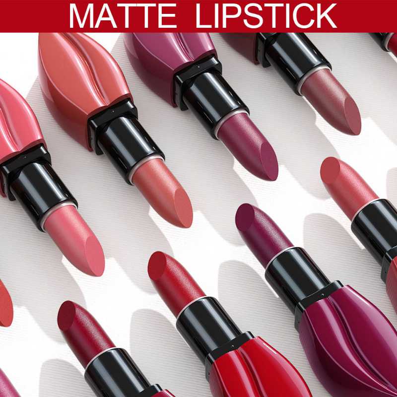 Cores Batons Foscos Prova D Gua Big Mouth Nude Matte Lipsticks