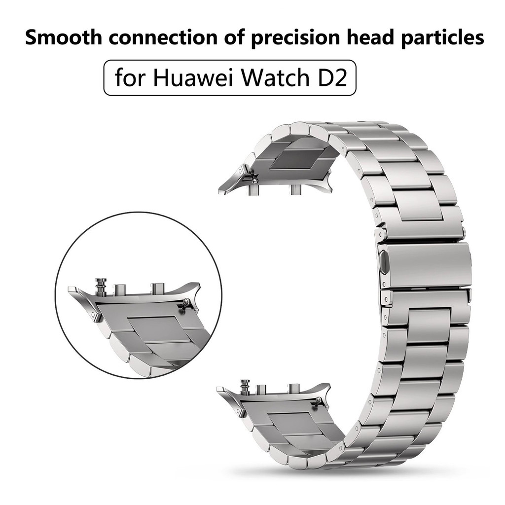 Pulseira De A O Inoxid Vel Para Huawei Watch D Luxo Metal Sem Lacunas