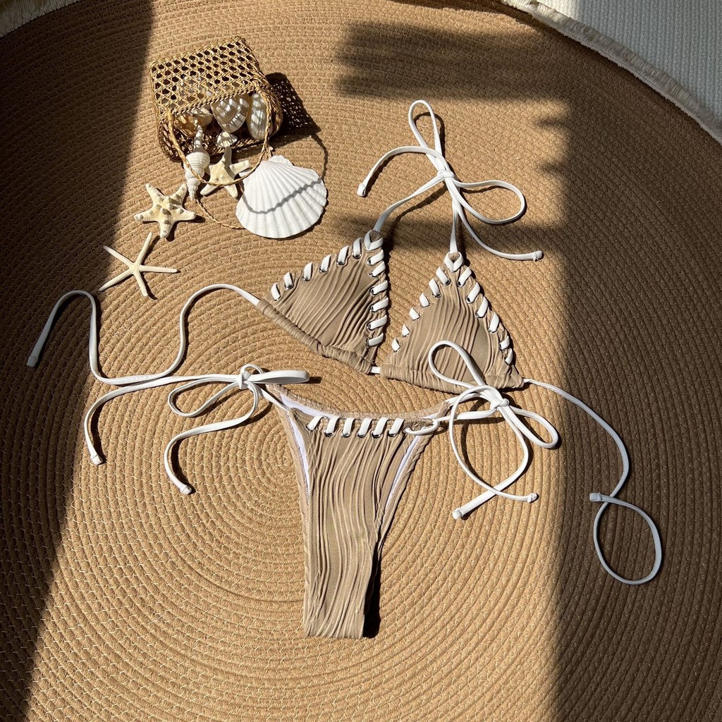 Novo maiô europeu e americano bikini personalidade de biquíni 2024
