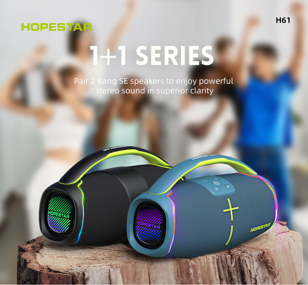 Hopestar H Alto Falante Port Til Bluetooth Ao Ar Livre Subwoofer