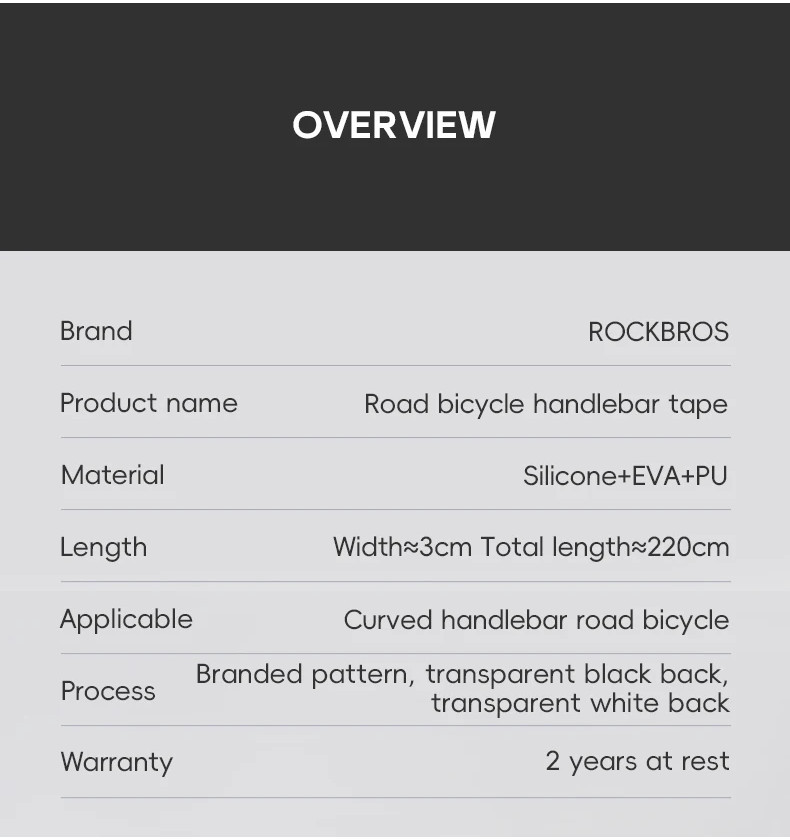 ROCKBROS Fitas Para Guidão De Bicicleta De Estrada Antiderrapante