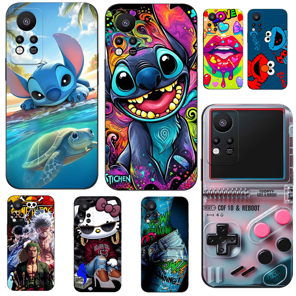 Capa Para INFINIX HOT 11S NFC Silicone Traseira De Telefone Tpu Preta