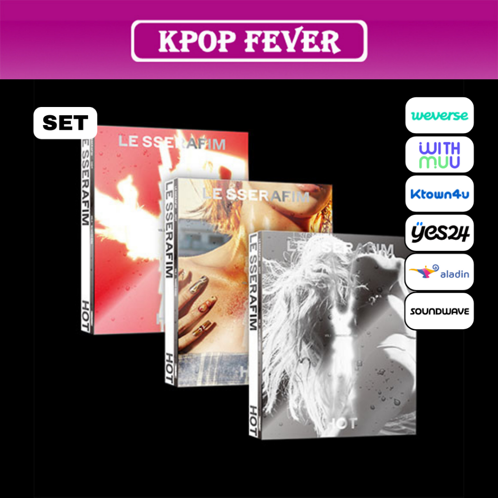 LE SSERAFIM HOT Th Mini Album PHOTOBOOK Ver SET POB