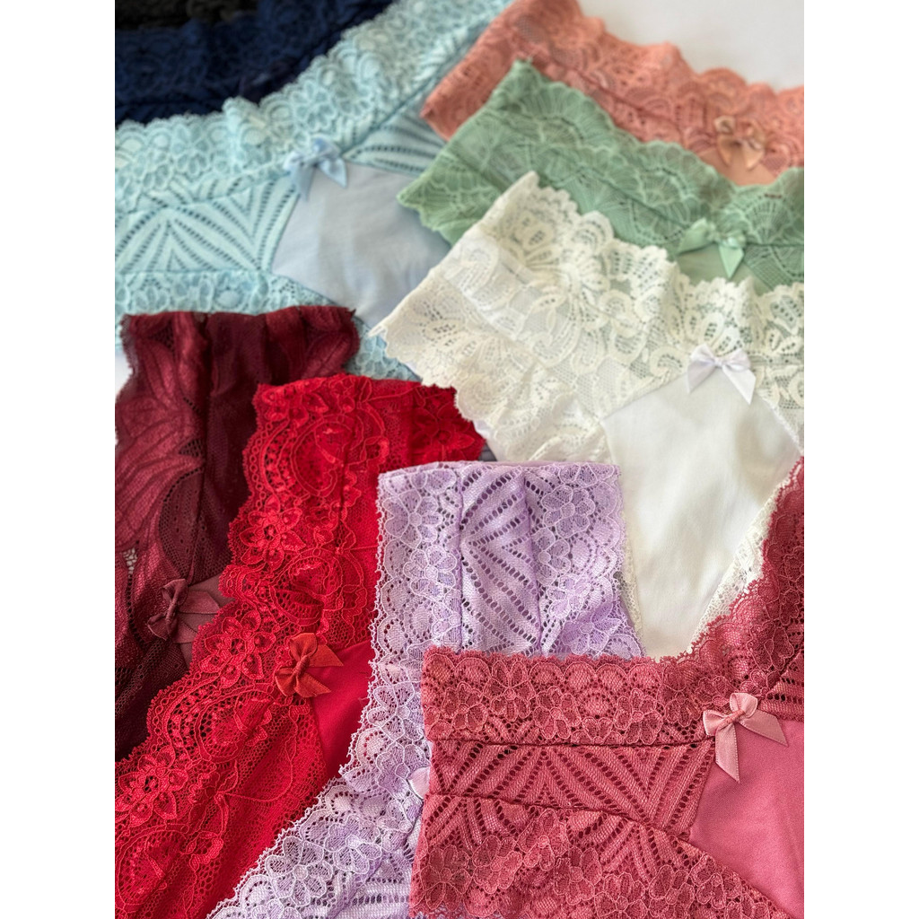 Kit Calcinhas Sexy Renda Lingerie Feminina Confortável Não Marca