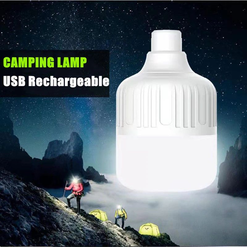 Lâmpada LED Para Camping Exterior Portátil 20W 40W 80W 100W USB