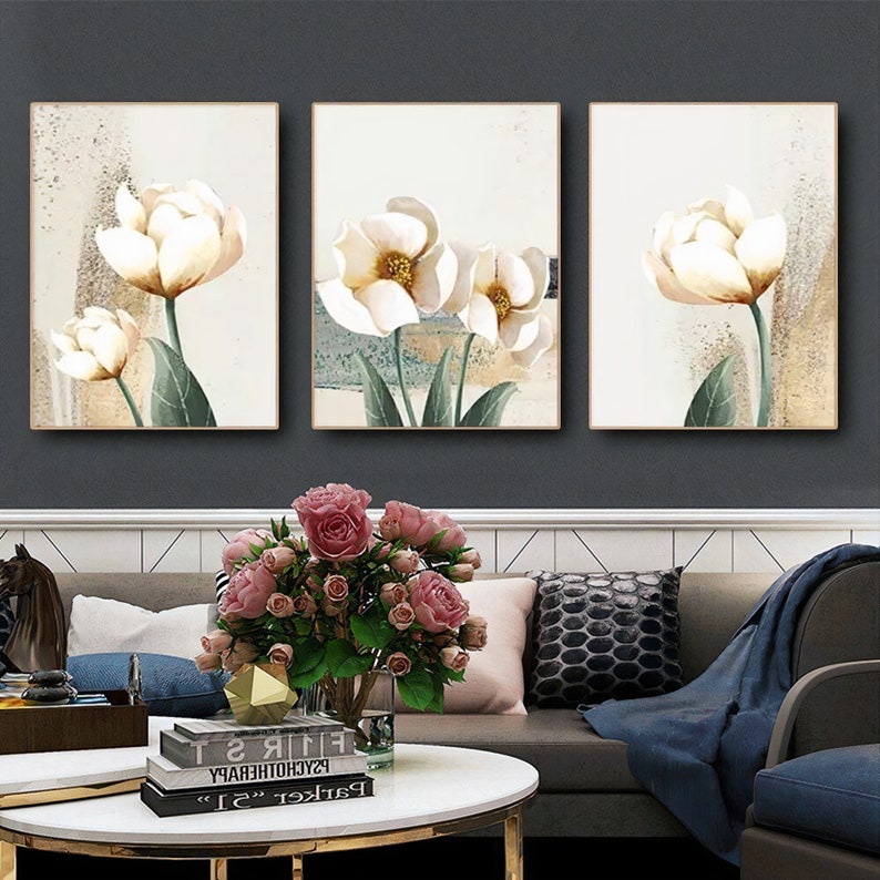Quadros Decorativos Trio Kit 3 peças Grandes 90x60 ou 60x40 mais de 50 opções de imagens Quadro decorativo Sal