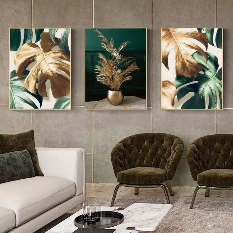 Quadros Decorativos Trio Kit 3 peças Grandes 90x60 ou 60x40 mais de 50 opções de imagens Quadro decorativo Sal