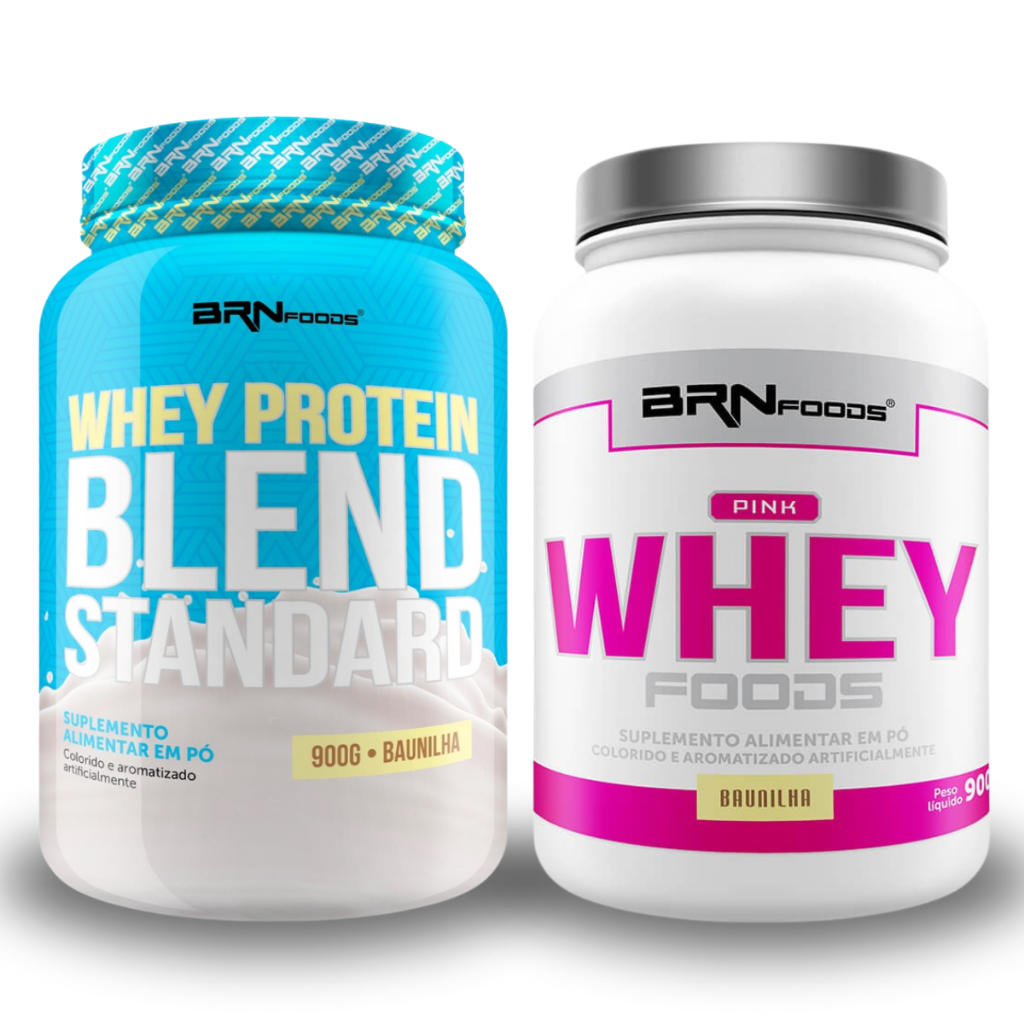 Kit Whey Protein Pink Whey 900g + Whey Protein Blend Standard 900g - BRN Foods