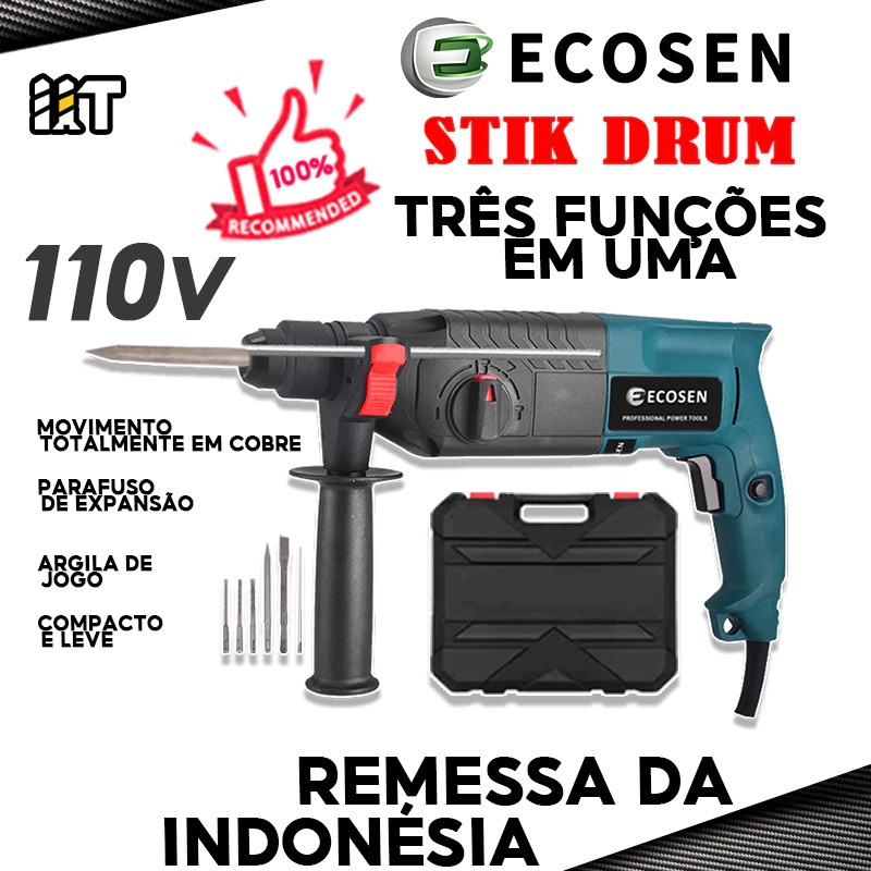 Furadeira elétrica com martelo de 800 W e 13 mm Furadeira para paredes Furadeira para concreto
