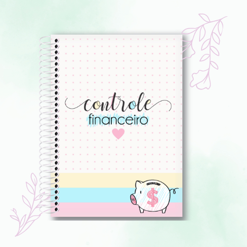 Caderno Controle Financeiro Mensal A5 | Planner Financeiro | Controle de Gastos | Organização Financeira