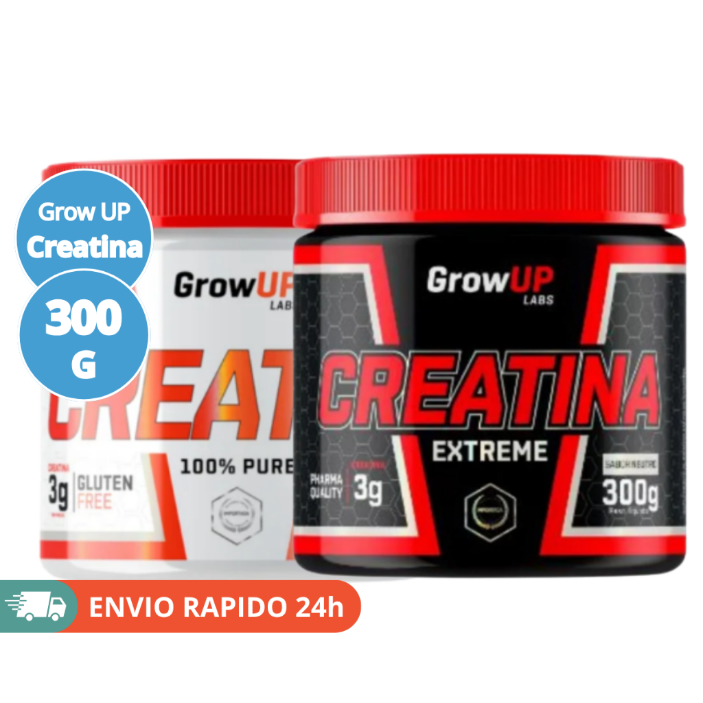Creatina GrowUp Labs 300g (Creatina 100% e Creatina Extreme)