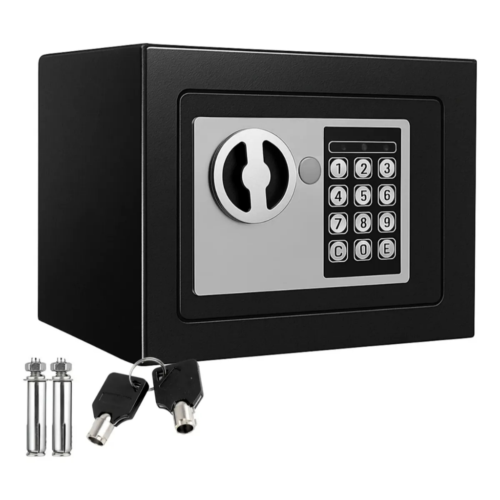 Cofre Eletrônico com Senha Digital Cofre Seguro Pequeno para Casa Escritório 23x17x17