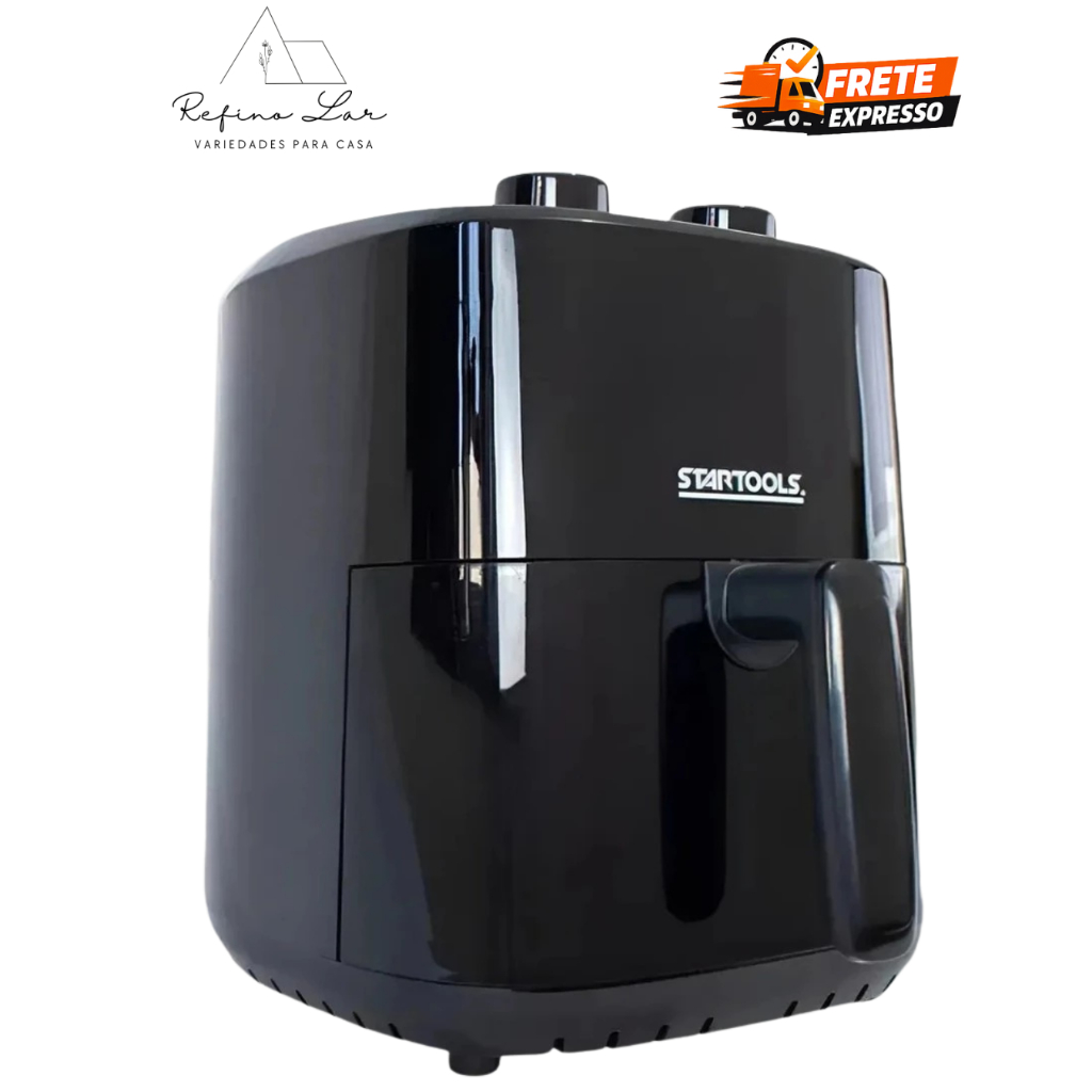 Fritadeira Air Fryer Startools 3,4L 1200W 127V – Cor Preta Preto - AirFryer 127v 220v