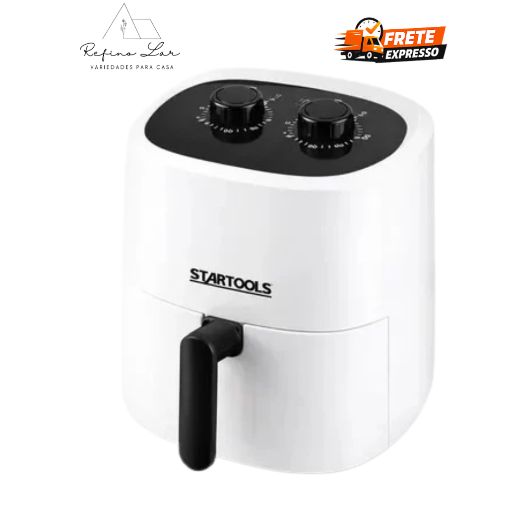 Fritadeira Air Fryer Startools 3,4L 1200W 127V – Cor Branca Branco - AirFryer 127v 220v