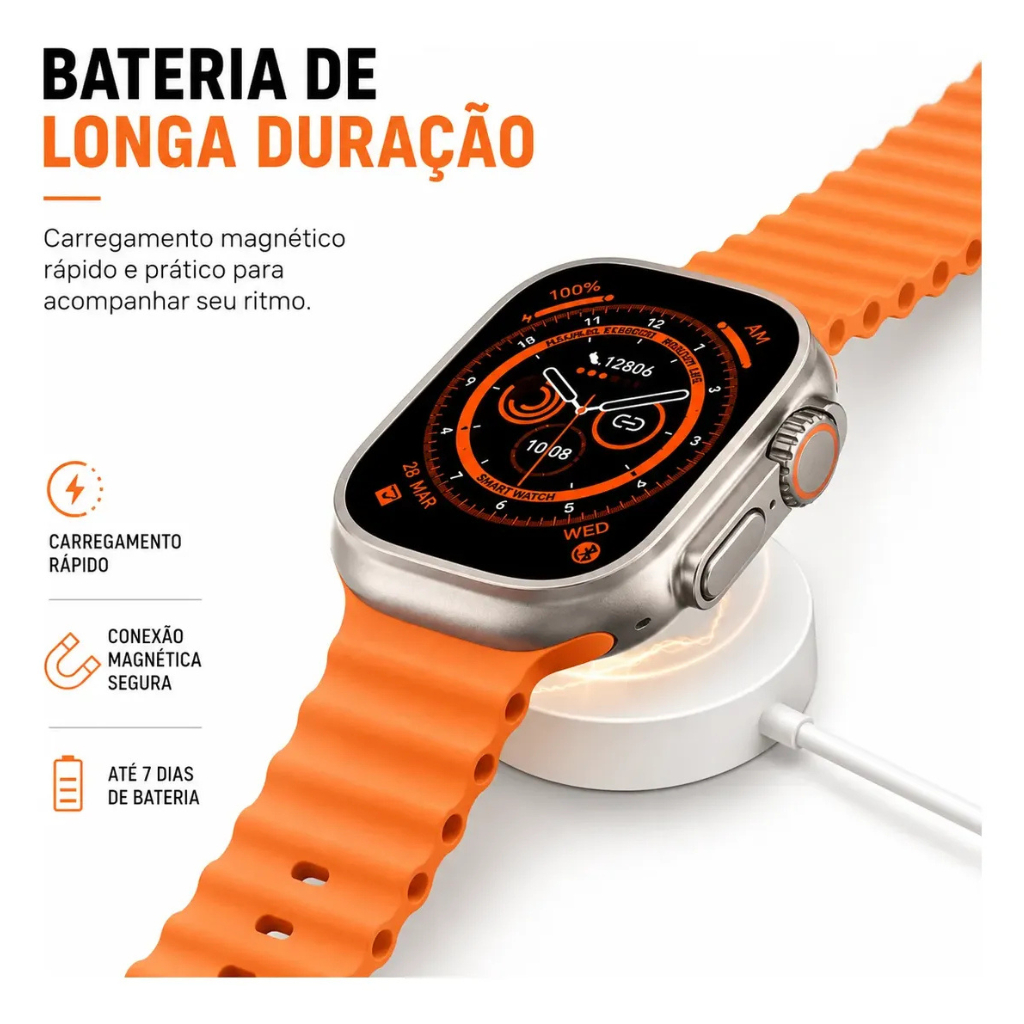 Relógio Smartwatch 7 Pulseiras Smartwatch 7 Pulseiras Relógio Inteligente 7 Pulseiras Smartwatch Bluetooth Rel