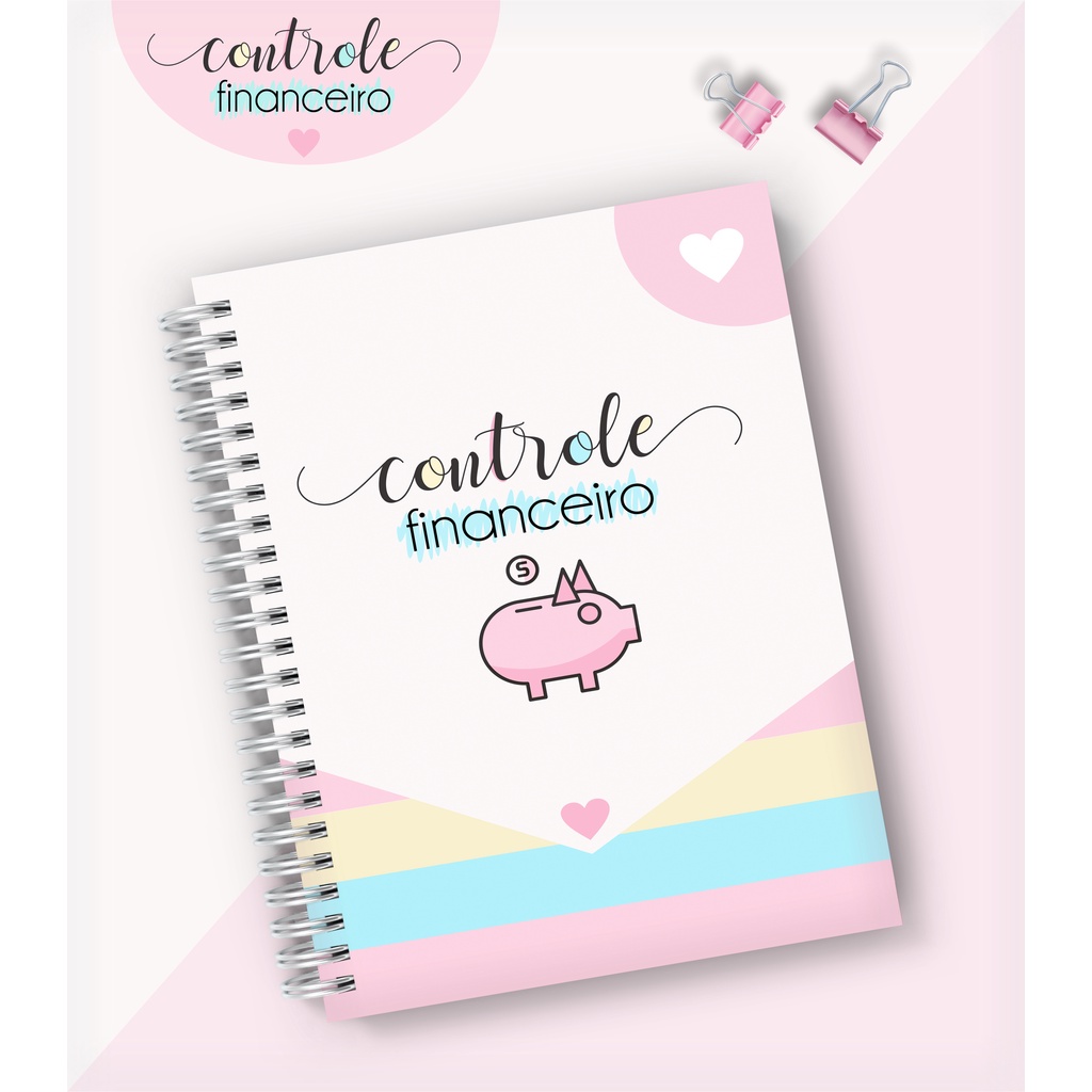 Planner Financeiro Personalizado com nome na capa - Caderno Financeiro - Agenda Financeira