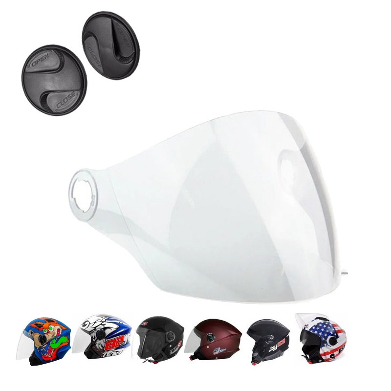 VISEIRA CAPACETE NEW LIBERTY TRHEE mais Botão reparo reposição New Liberty Three Elite Atomic
