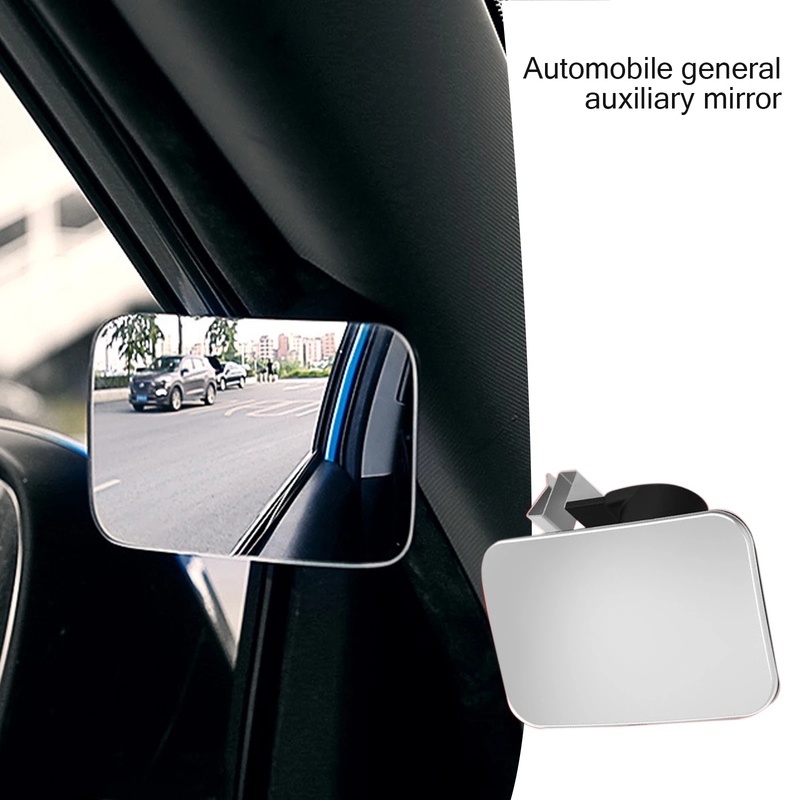 Espelho retrovisor convexo de carro ajustável HD de 360 graus para