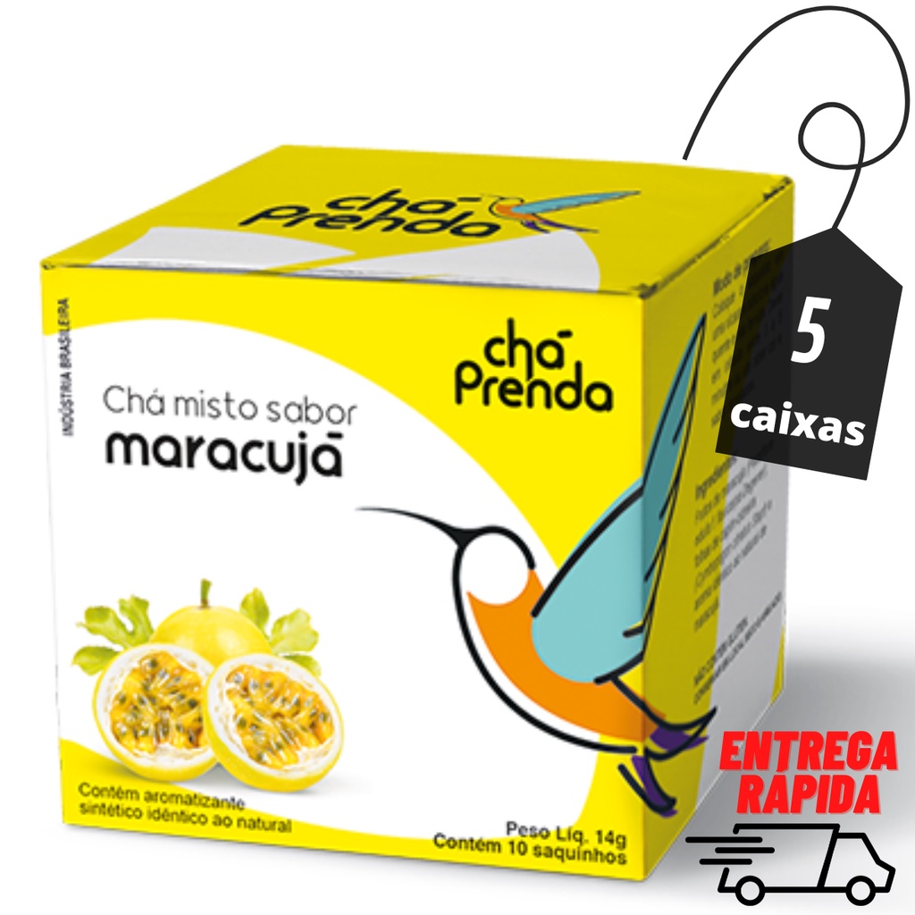 Ch de Maracuj 5cxs 50 Sach s Prenda Shopee Brasil