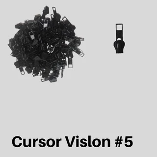 🧵 Cursor Jacaré #5 Preto 50/100 und + 🔒 Trava Automática p/ Zíper Usado em Roupas, Jaquetas e Mais! em Oferta na Shopee