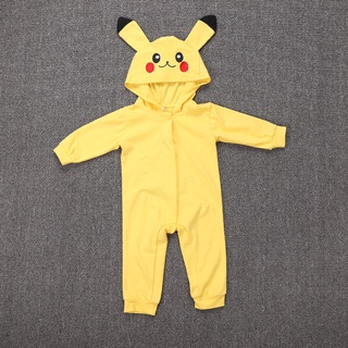 Pokemon Pikachu Kawaii Bebê Dos Desenhos Animados Com Capuz Macacões  Flanela Quente Pijamas Onesie Geral Cosplay Traje Do Bebê Recém-nascido  Roupas - Derivados De Animação / Produtos Periféricos - AliExpress