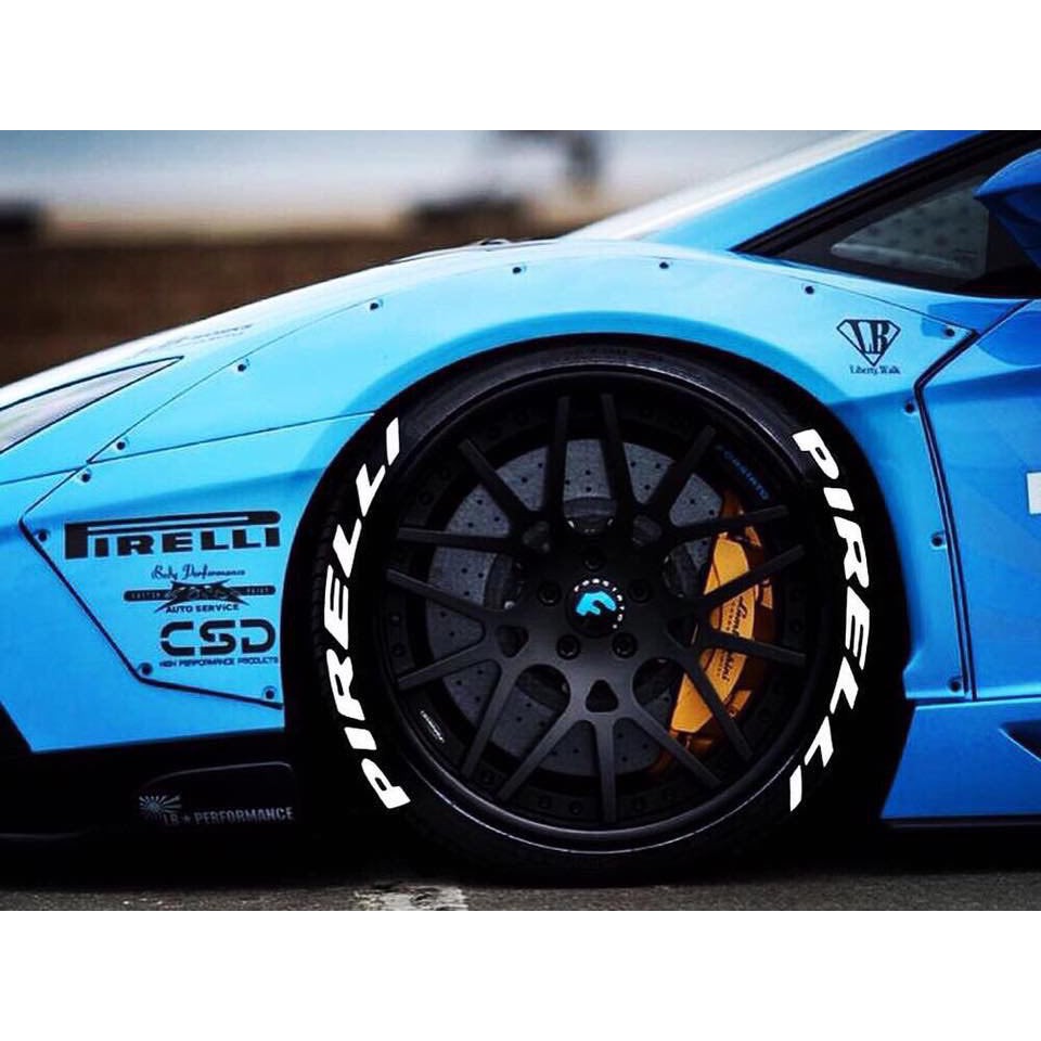 Adesivo de pneu Pirelli + Pirelli