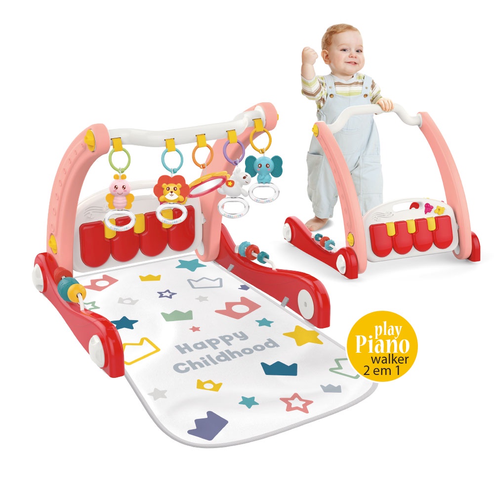 Tapete de Atividades Musical Bebê Infantil Piano Removível Arco Com  Brinquedos Baby Tudo Etitoys - Baby&Kids