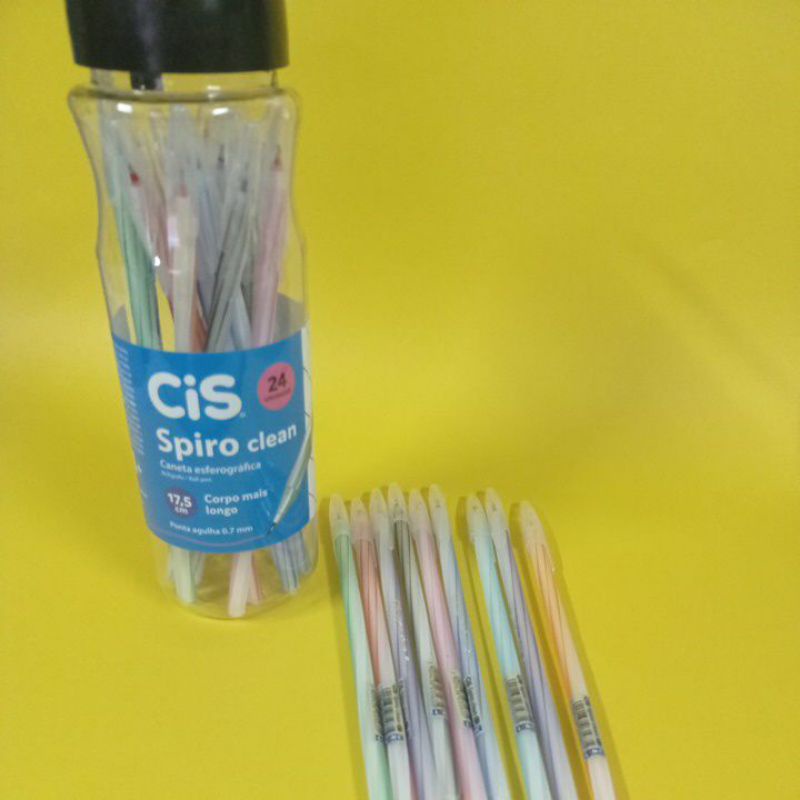 caneta spiro cis clean,cores coloridas | Shopee Brasil