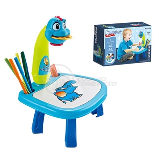 Prancheta Projeção Graffiti Com 24 Padrões,mesa Jogo Multifuncional Desenho  E Pintura Infantil,escrivaninha Divertida De Aprendizagem Precoce Para  Crianças,meninos,meninas,de 3 Anos Ou Mais,Blue