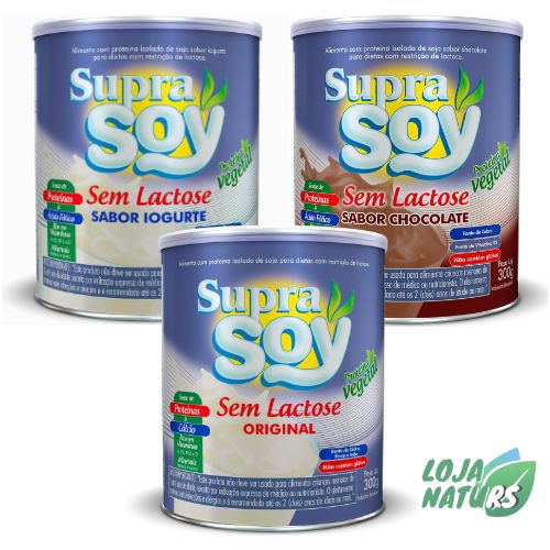 Suprasoy Sem Lactose Sem Glúten Lata 300g Supra Soy Shopee Brasil