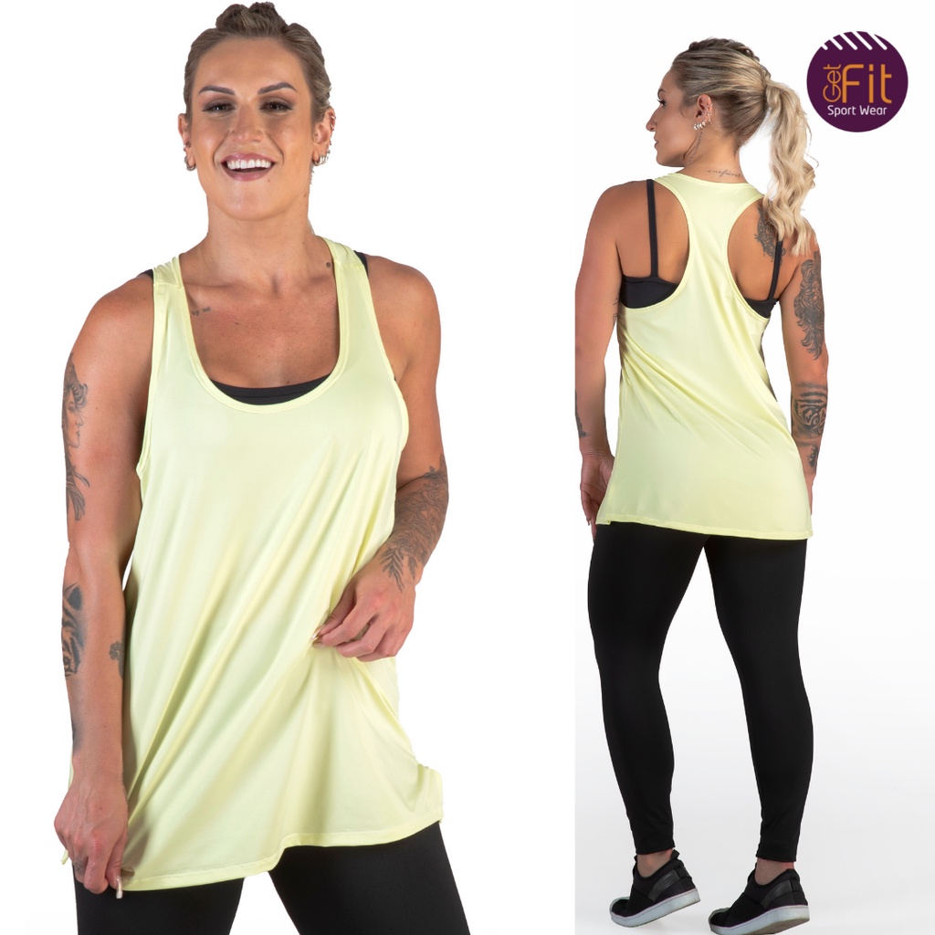 Cropped Feminino Camiseta Regata Telinha Transparente Fitness Blusa Tela  Feminina Academia 094 Branco - Compre Agora