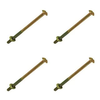 Kit 4 Parafusos Cama Para Móveis 12 Cm 1/4 C/porca Quadrada