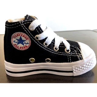 Tênis Infantil Converse All Star Preto 2V Couro (18-25) - Laranjeiras Kids