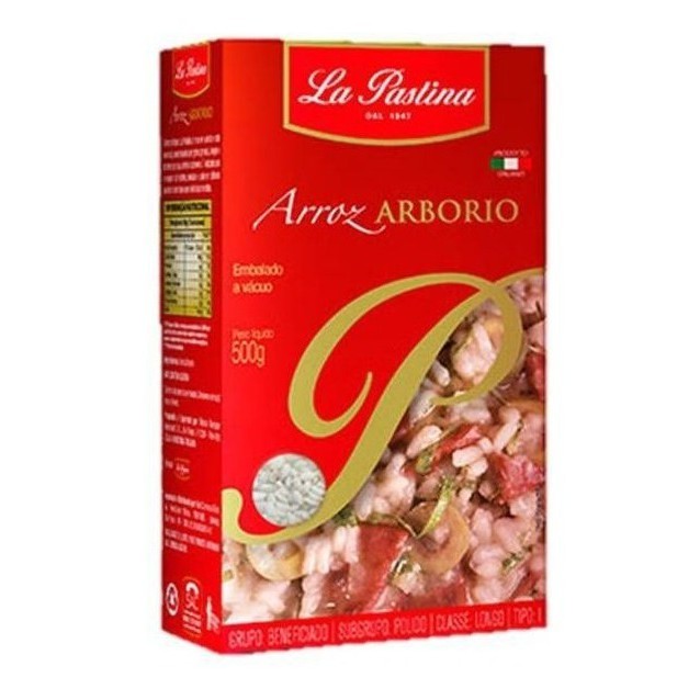 Arroz Arborio Para Risoto La Pastina 500g Produto Italiano Shopee Brasil