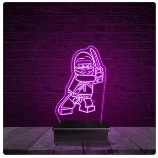 Luminária e Abajur Acrílico Led - Lego Ninjago